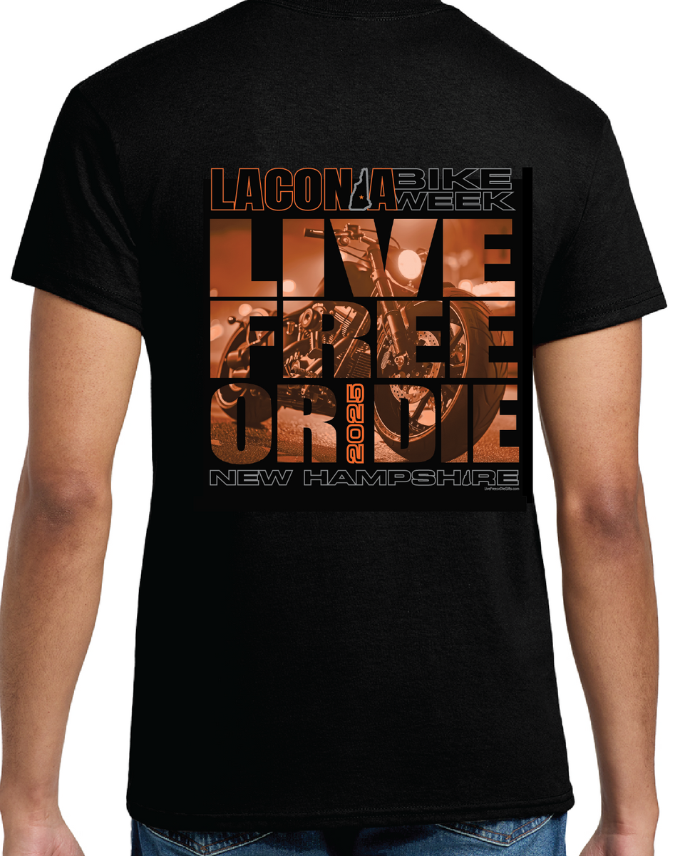 2025 Laconia Bike Short-Sleeve T-shirt| Live Free or Die Gifts