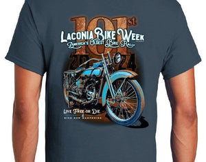 Laconia Bike Week 101 Short Sleeve T-Shirt