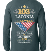 2026 -103rd Laconia Bike Week  Long Sleeve Tee