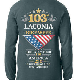 2026 -103rd Laconia Bike Week  Long Sleeve Tee