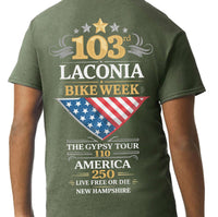2026 -103rd Laconia Bike Week  Short Sleeve Tee
