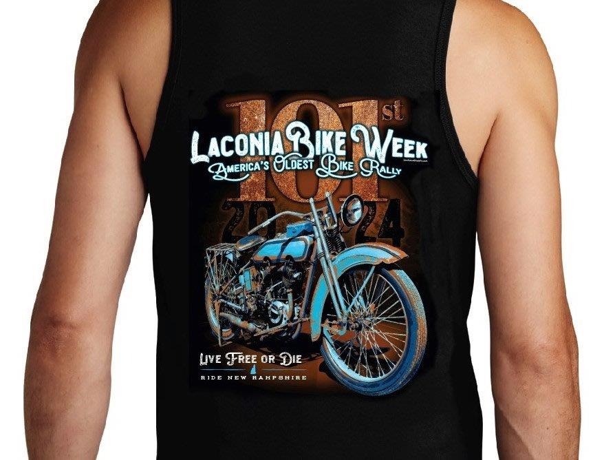 Laconia Bike Week 101 Men's Tank top| Live Free or Die Gifts