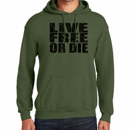 Bold Live Free or Die Hooded Sweatshirt