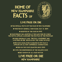 Live Free or Die Facts T-shirt