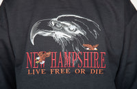 Embroidered Shadow Eagle Crew Neck Sweatshirt
