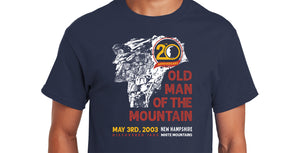 20th Anniversary Old Man of The Mountain Commemorative Short Sleeve T-Shirt