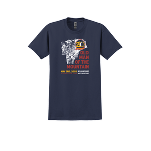 20th Anniversary Old Man of The Mountain Commemorative Short Sleeve T-Shirt
