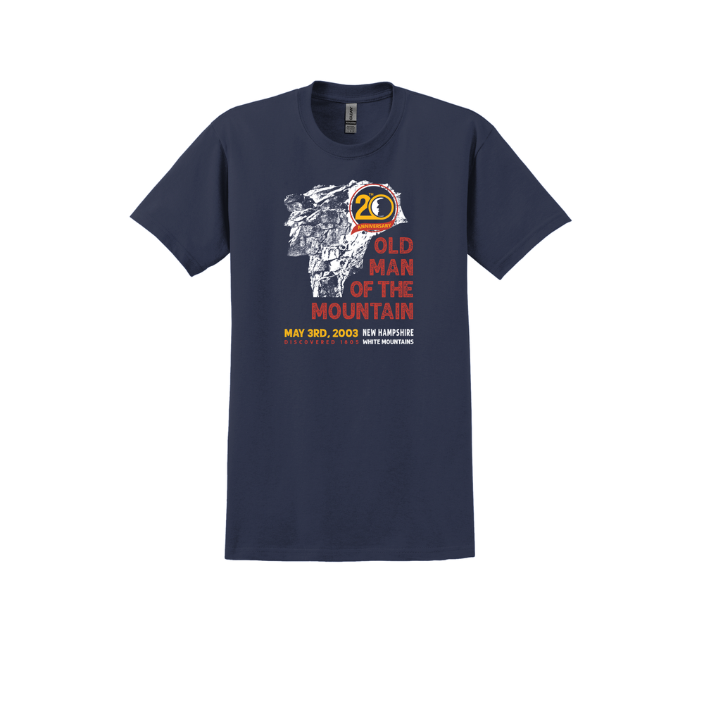 20th Anniversary Old Man of The Mountain Commemorative Short Sleeve T-Shirt