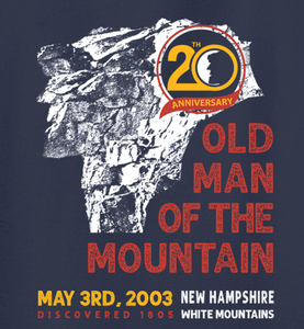 20th Anniversary Old Man of The Mountain Commemorative Short Sleeve T-Shirt