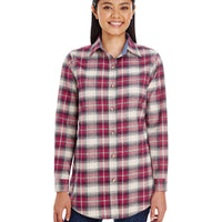 Ladies Yarn-Dyed Flannel Shirt