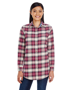 Ladies Yarn-Dyed Flannel Shirt