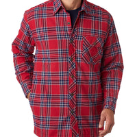 Flannel Shirt Jacket with Quilt Lining