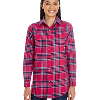 Ladies Yarn-Dyed Flannel Shirt