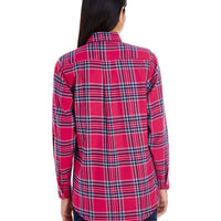 Ladies Yarn-Dyed Flannel Shirt